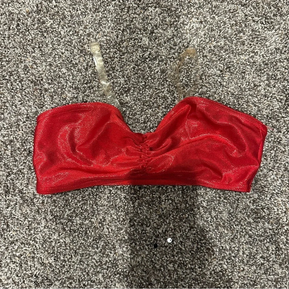 Girls Red Bra